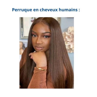 Perruque en cheveux humains