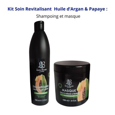 Kit soin revitalisant  huile d’argan & papaye :