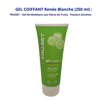 Gel coiffant fruiset – Gel Re-Modélant aux Fibres de Fruits – Fixation Extrême Fixation Extrême –